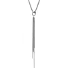 Sheryl Lowe Chain Fringe Necklace In Sterling Silver