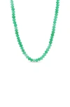 Sheryl Lowe Chrysoprase Bead Necklace
