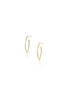 Sheryl Lowe 14k Baby Marquis Earrings In Gold