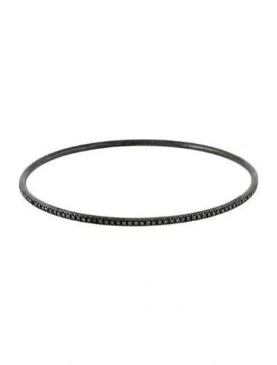 Pre-owned Sheryl Lowe Diamond Bangle Bracelet, 8.25" In Multi