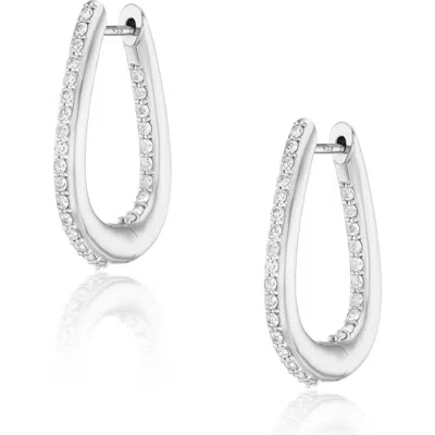 Sheryl Lowe Diamond Buckle Earring In Metallic