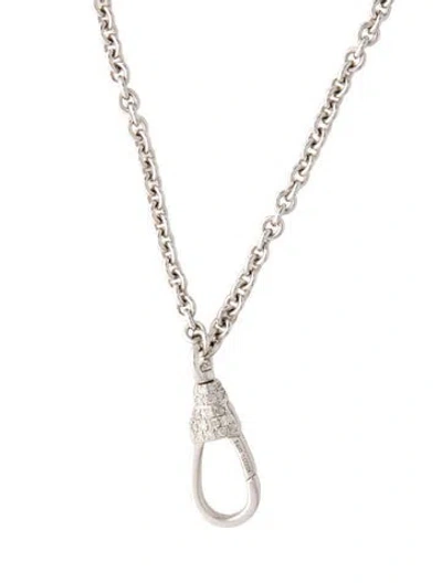 Pre-owned Sheryl Lowe Diamond Cable Chain Necklace, 19.5" In Multi