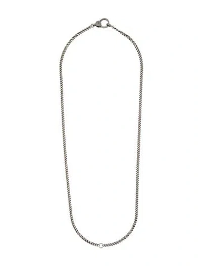 Pre-owned Sheryl Lowe Diamond Chain Link Necklace, 33.5" In Multicolor