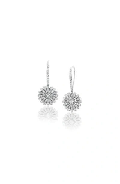 Sheryl Lowe Diamond Daisy Drop Earrings