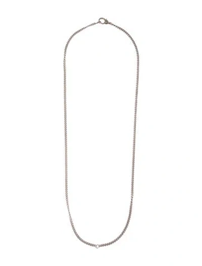 Pre-owned Sheryl Lowe Diamond Long Curb Chain Necklace, 36" In Multi