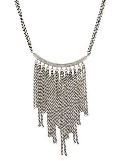 Pre-owned Sheryl Lowe Diamond Pendant Necklace, 16" In Multi