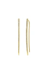 Sheryl Lowe Diamond Spike Earring In 14kt Yellow Gold