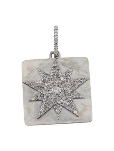 Pre-owned Sheryl Lowe Diamond Star Pendant In Multi