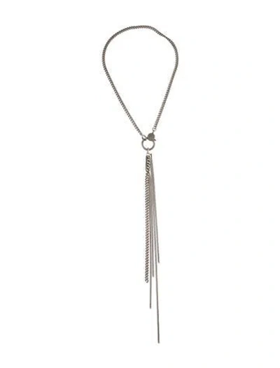 Pre-owned Sheryl Lowe Diamond Waterfall Fringe Necklace, 18" In Multi