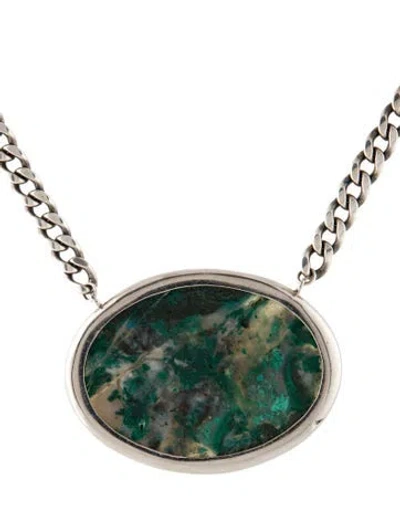 Pre-owned Sheryl Lowe Eilat & Diamond Pendant Necklace, 18.25" In Multi