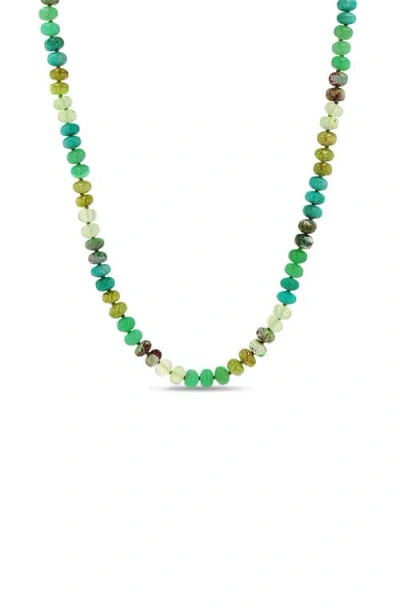 Sheryl Lowe Green Mix 8mm Bead Necklace