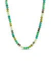 Sheryl Lowe Green Mix 8mm Bead Necklace
