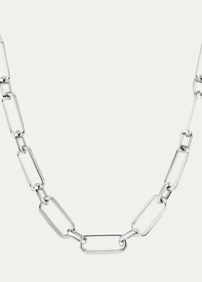Sheryl Lowe Gwyneth Large Link Chain Necklace, 18"l In Silver