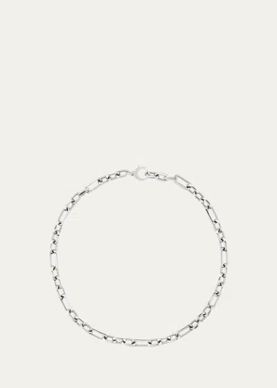 Sheryl Lowe Gwyneth Medium Link Chain Necklace In Silver