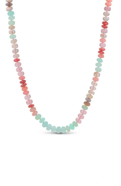 Sheryl Lowe Multi Color Light Opal Knotted Necklace