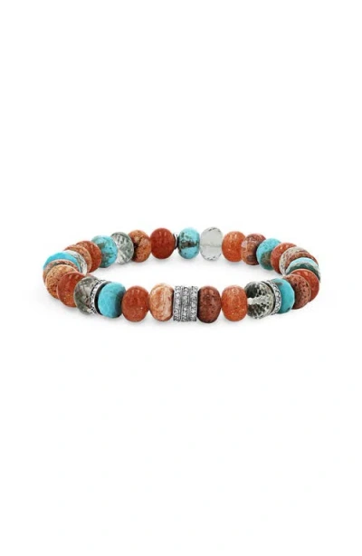 Sheryl Lowe Opal Summer Mix Bead Bracelet With 5 Diamond Rondelles