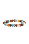 Sheryl Lowe Opal Summer Mix Bead Bracelet With Diamond Donut