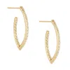Sheryl Lowe Pavé Baby Marquise Earrings In Sterling Silver,diamond