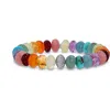 Sheryl Lowe Rainbow Mix 10mm Bead Bracelet With Diamond Donut