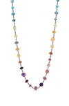 Sheryl Lowe Rainbox Mix Wire Wrap Necklace In Multi