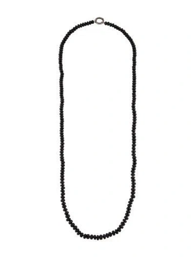 Pre-owned Sheryl Lowe Spinel Bead Necklace, 36" In Multi