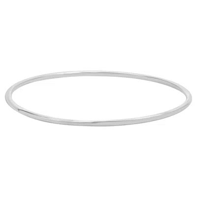 Pre-owned Sheryl Lowe Sterling Silver Bangle Bracelet In Multi