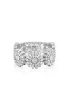Sheryl Lowe Sterling Silver Diamond Ring