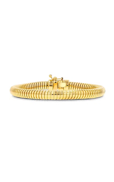 Sheryl Lowe Tubogas 14k Yellow Gold Bracelet In Gold