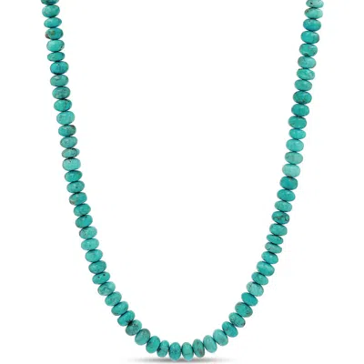 Sheryl Lowe Turquoise Bead Necklace In Multi