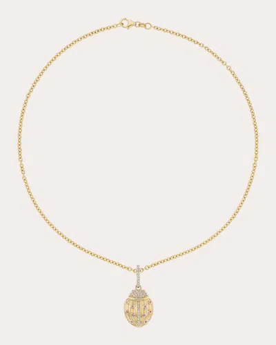 Sheryl Lowe Women's Love Bug 14k Gold Tourmaline And Diamond Pendant Necklace