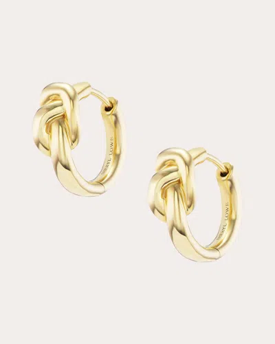 Sheryl Lowe Women's Love Knot 14k Gold Hoop Earrings