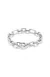 Sheryl Lowe Zoe Mixed Chain Bracelet In Silver