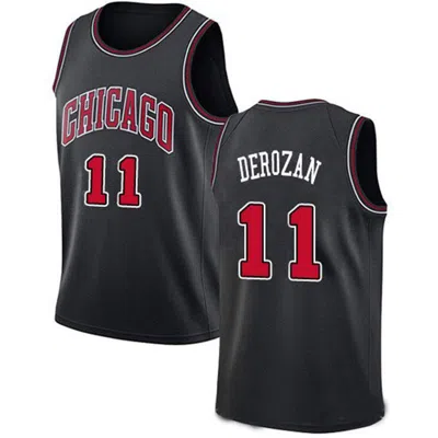 Sheshow Mens Chicago Bulls Demar Derozan Statement Edition Jersey In Black