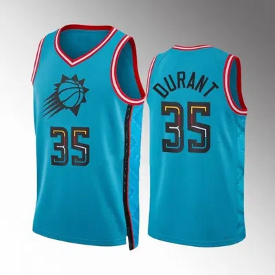 Sheshow Mens Phoenix Suns Kevin Durant 35# 2022-23 Blue City Edition Jersey