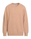 Shetlander's Man Sweater Camel Size 44 Virgin Wool