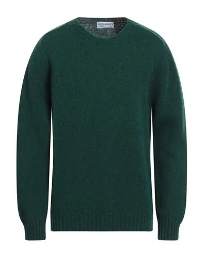 Shetlander's Man Sweater Green Size 42 Virgin Wool