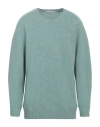 Shetlander's Man Sweater Light Green Size 44 Virgin Wool