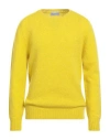 Shetlander's Man Sweater Yellow Size 40 Virgin Wool