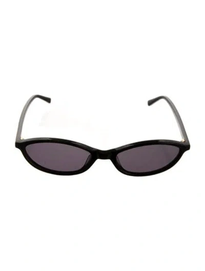 Pre-owned Shevoke Narrow Tinted Sunglasses In Black