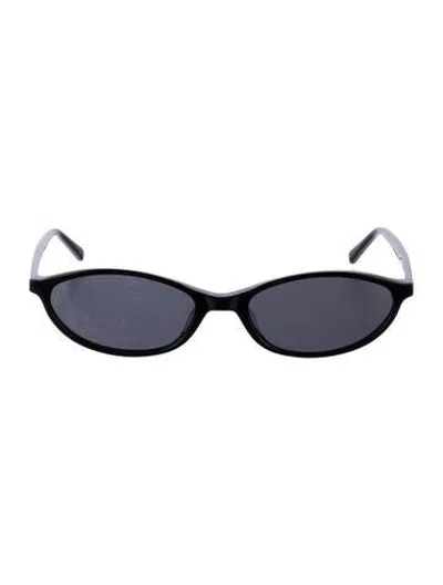 Pre-owned Shevoke Narrow Tinted Sunglasses In Black