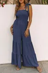 Shewin Seychelles Sway Jumpsuit In Navy