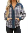 Shewin Women's Sandra Color Block Plaid Shacket In Multi In Multi