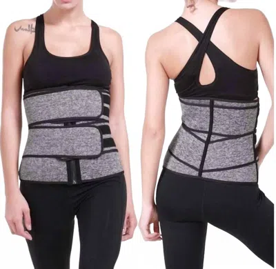 Shewin Women's Waist Clinching Trainer In Grey In Gray