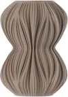 Sheyn Taupe Fald 99g Vase In Deep Taupe