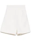 Shiatzy Chen Wool Shorts In 白色