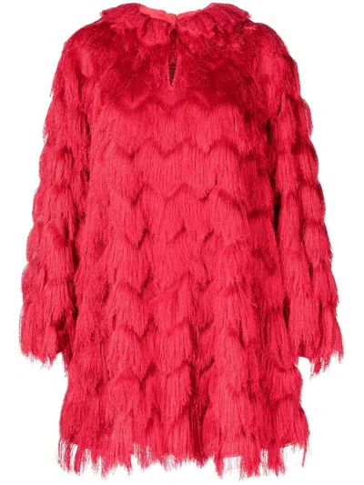 Shiatzy Chen Genisis The Burning Fire Dress In Red