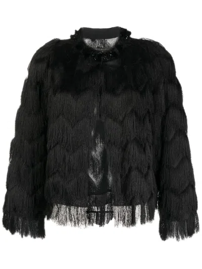 Shiatzy Chen Genisis The Burning Fire Jacket In Black