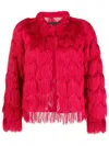 Shiatzy Chen Genisis The Burning Fire Jacket In Red