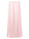 Shiatzy Chen High-waisted Button-detailed Trousers In Pink