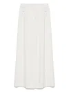 Shiatzy Chen High-waisted Button-detailed Trousers In White